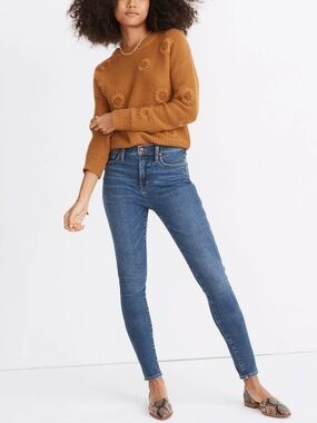 Madewell 10" High-Rise Skinny Jeans in Wendover Wash Size 24 Preppy Minimalist